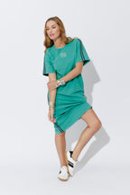 Aqua Washed Cotton Sport Dress