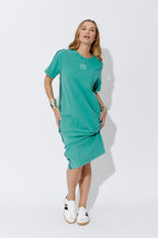 Aqua Washed Cotton Sport Dress
