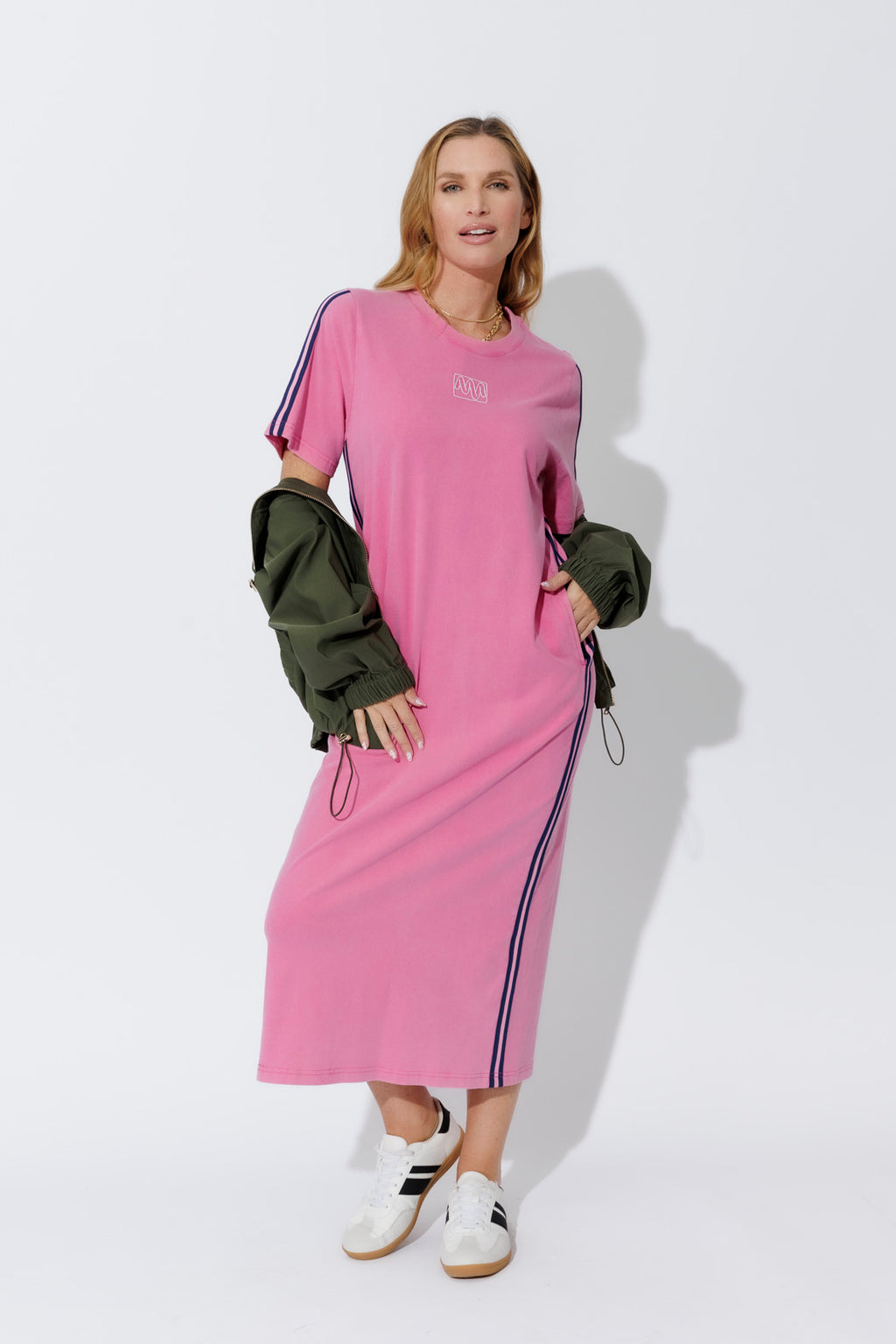 Pink Washed Cotton Sport Dress