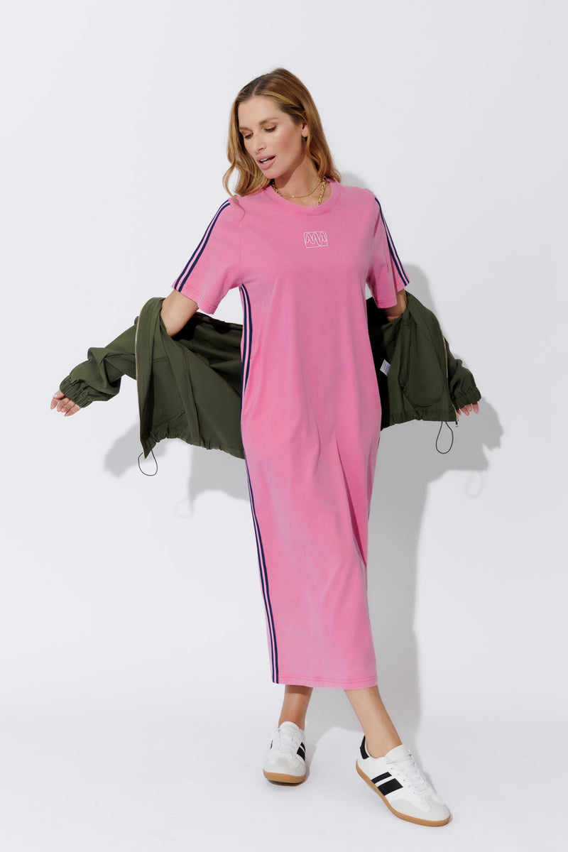 Pink Washed Cotton Sport Dress
