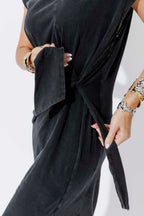 Vintage Charcoal Cotton Harlow Dress