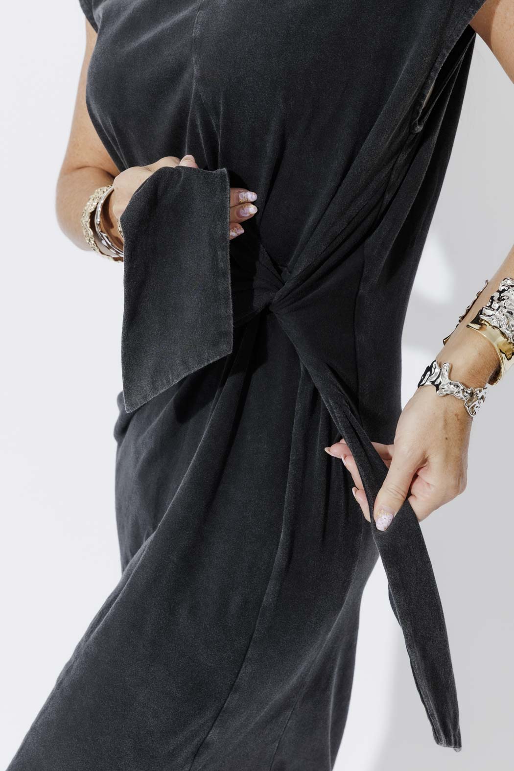 Vintage Charcoal Cotton Harlow Dress