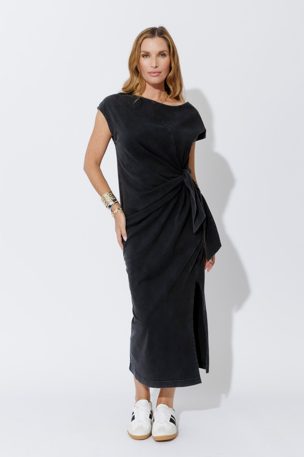 Vintage Charcoal Cotton Harlow Dress