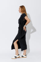 Vintage Charcoal Cotton Harlow Dress