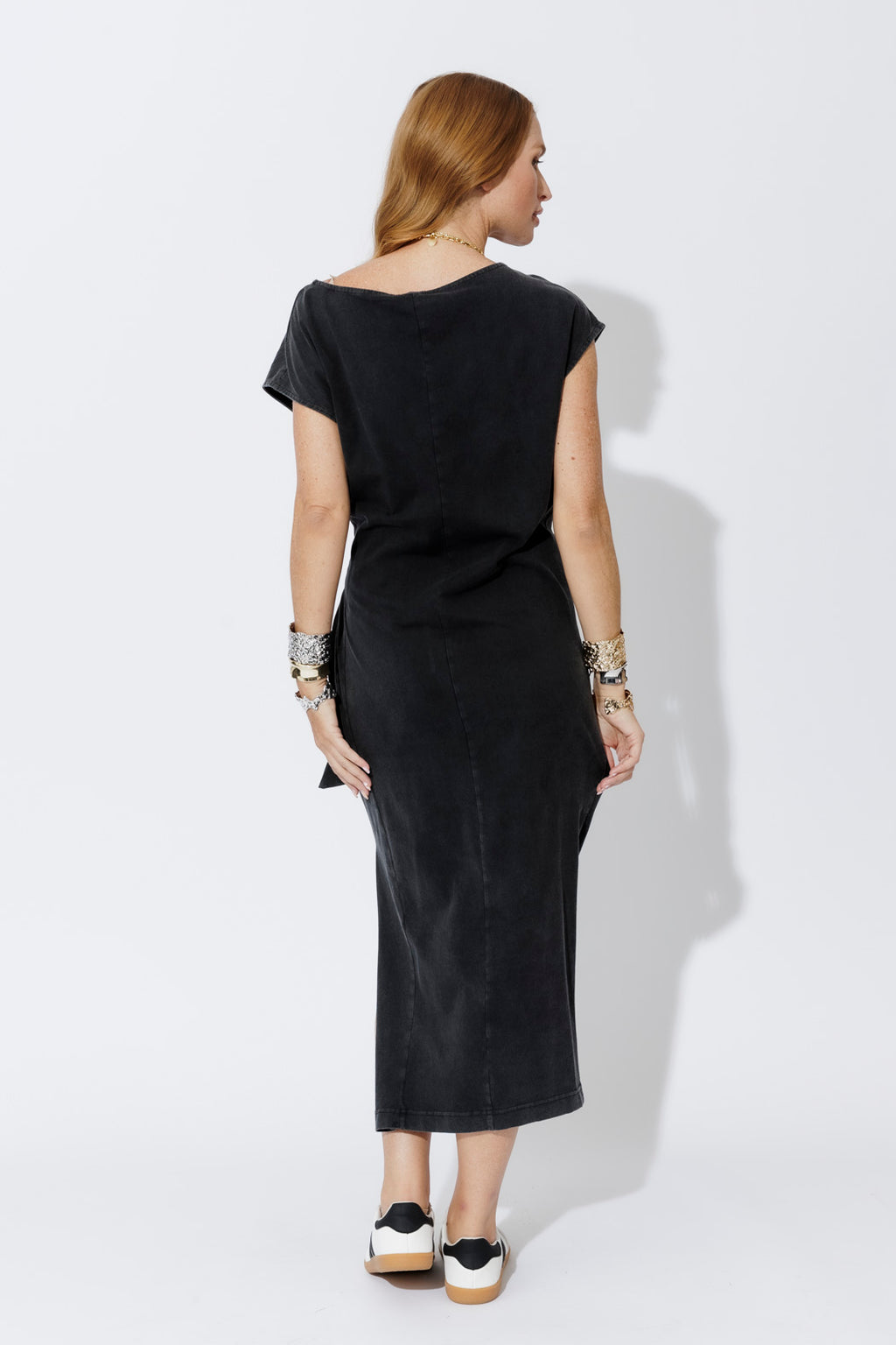 Vintage Charcoal Cotton Harlow Dress