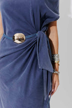 Vintage Blue Cotton Harlow Dress