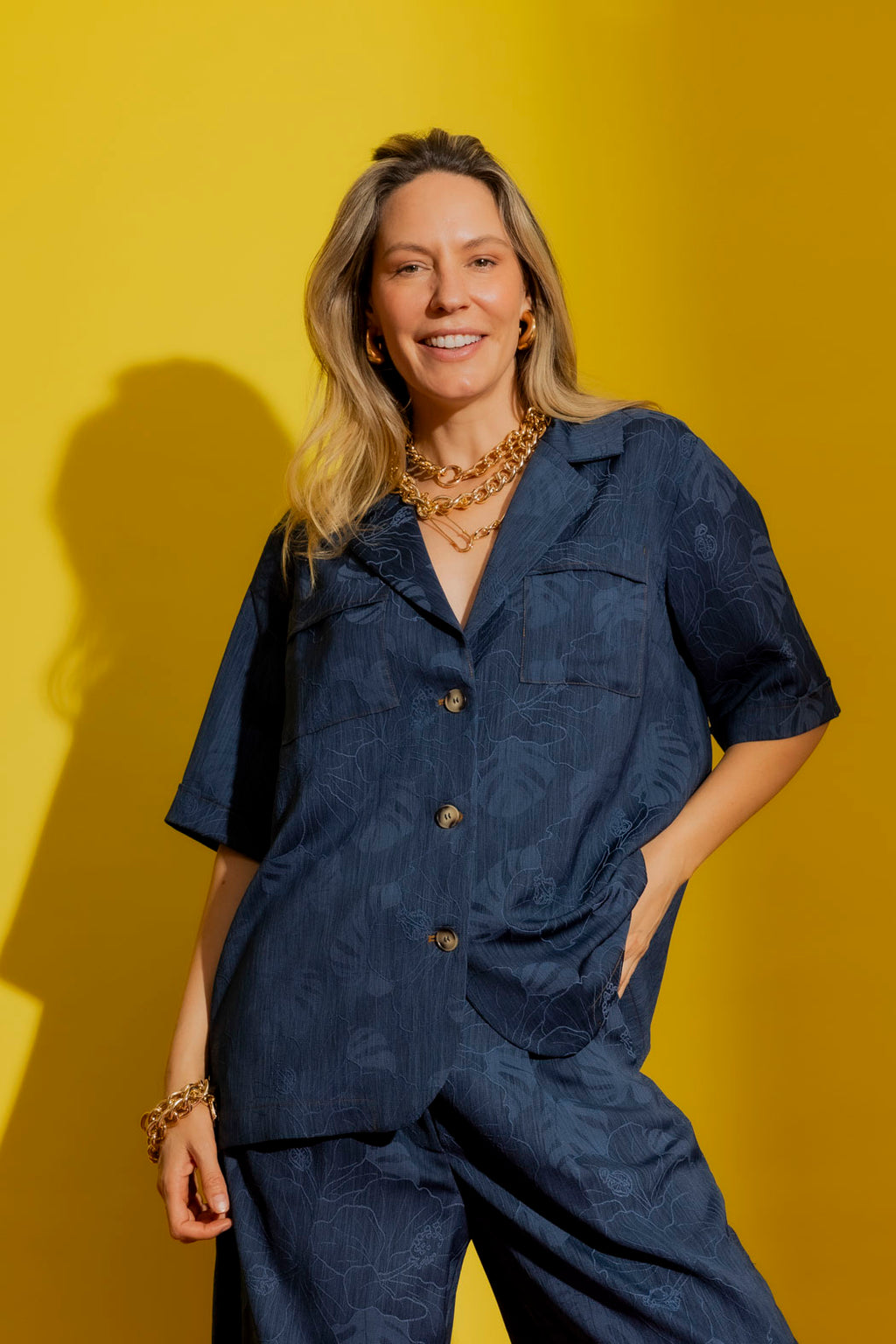 Dark Blue Casual Shirt Dark Blue