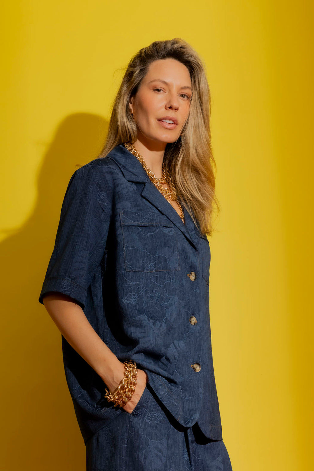 Dark Blue Casual Shirt Dark Blue