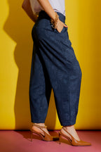Dark Blue Barrell Pant Dark Blue