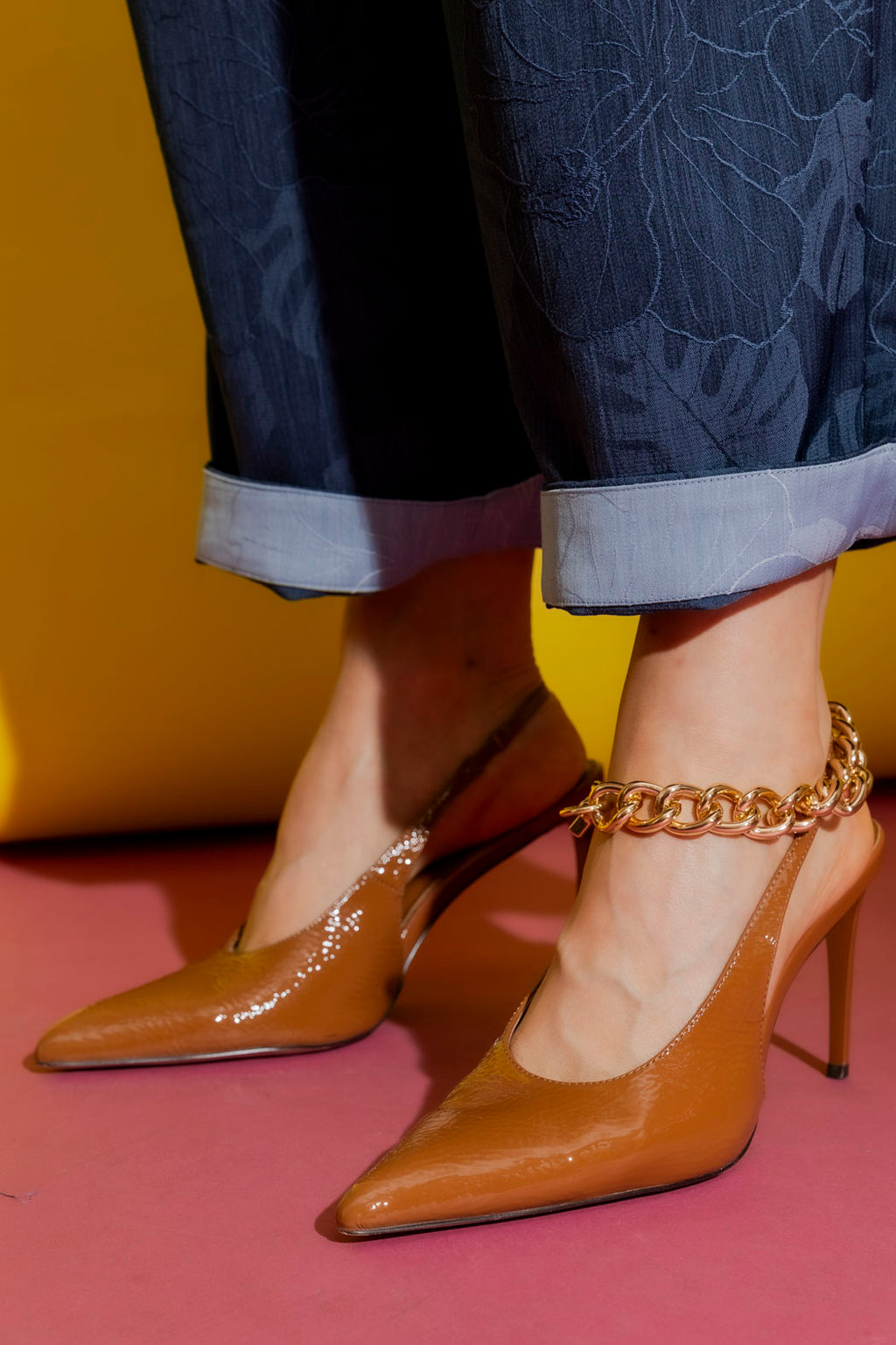 Gold Chunky Chain Anklet Gold