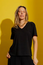 Black V Neck T-Shirt