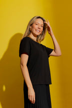 Black V Neck T-Shirt