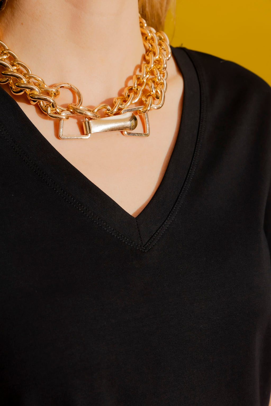 Black V Neck T-Shirt