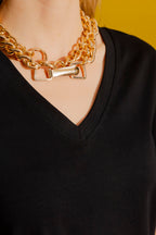 Black V Neck T-Shirt