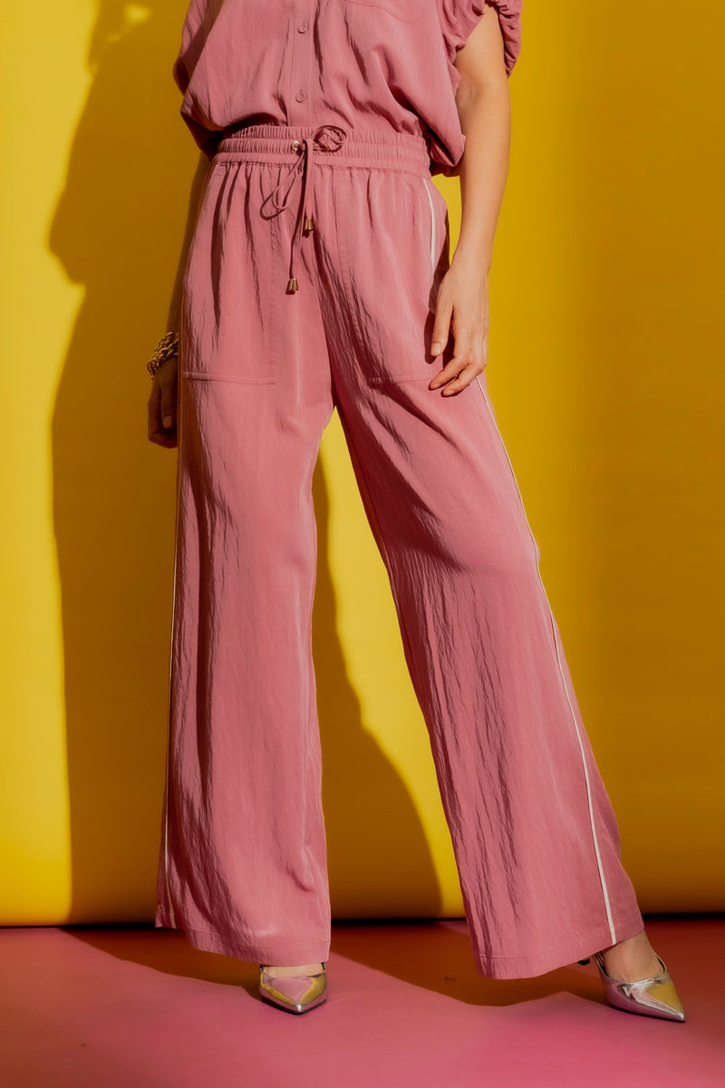 Dusty Pink Piped Culottes Dusty Pink