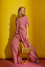 Dusty Pink Bubble Sleeve Shirt Dusty Pink