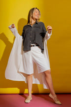 Washed Black Tencel Denim Shirt Washed Black