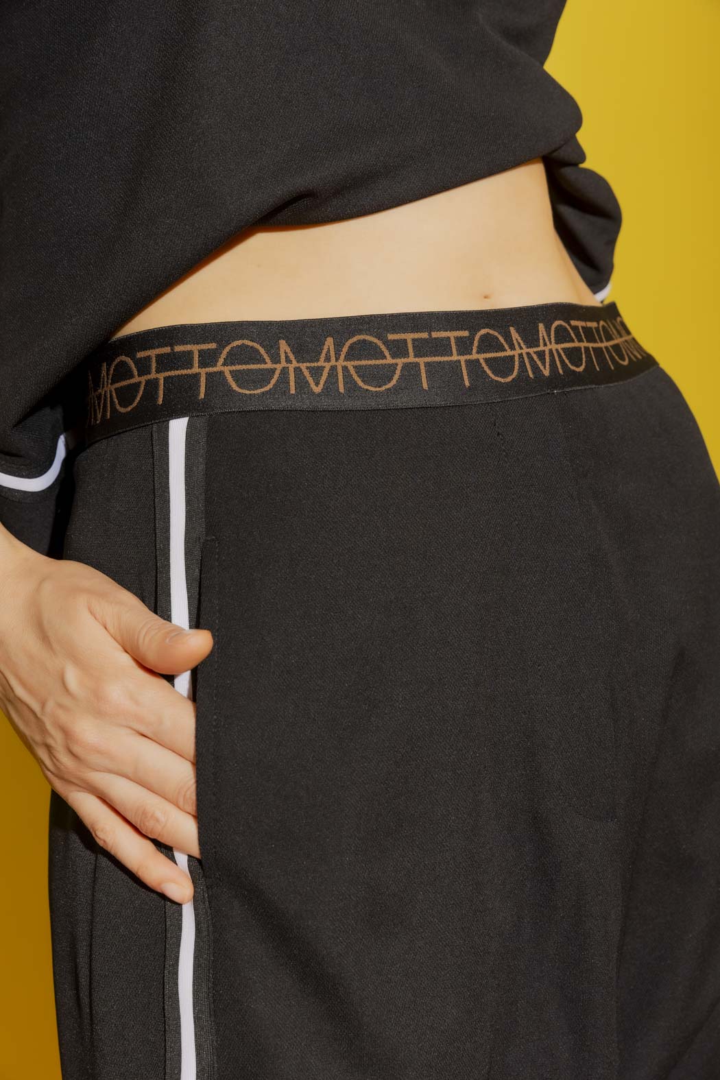 Black Side Stripe Pant