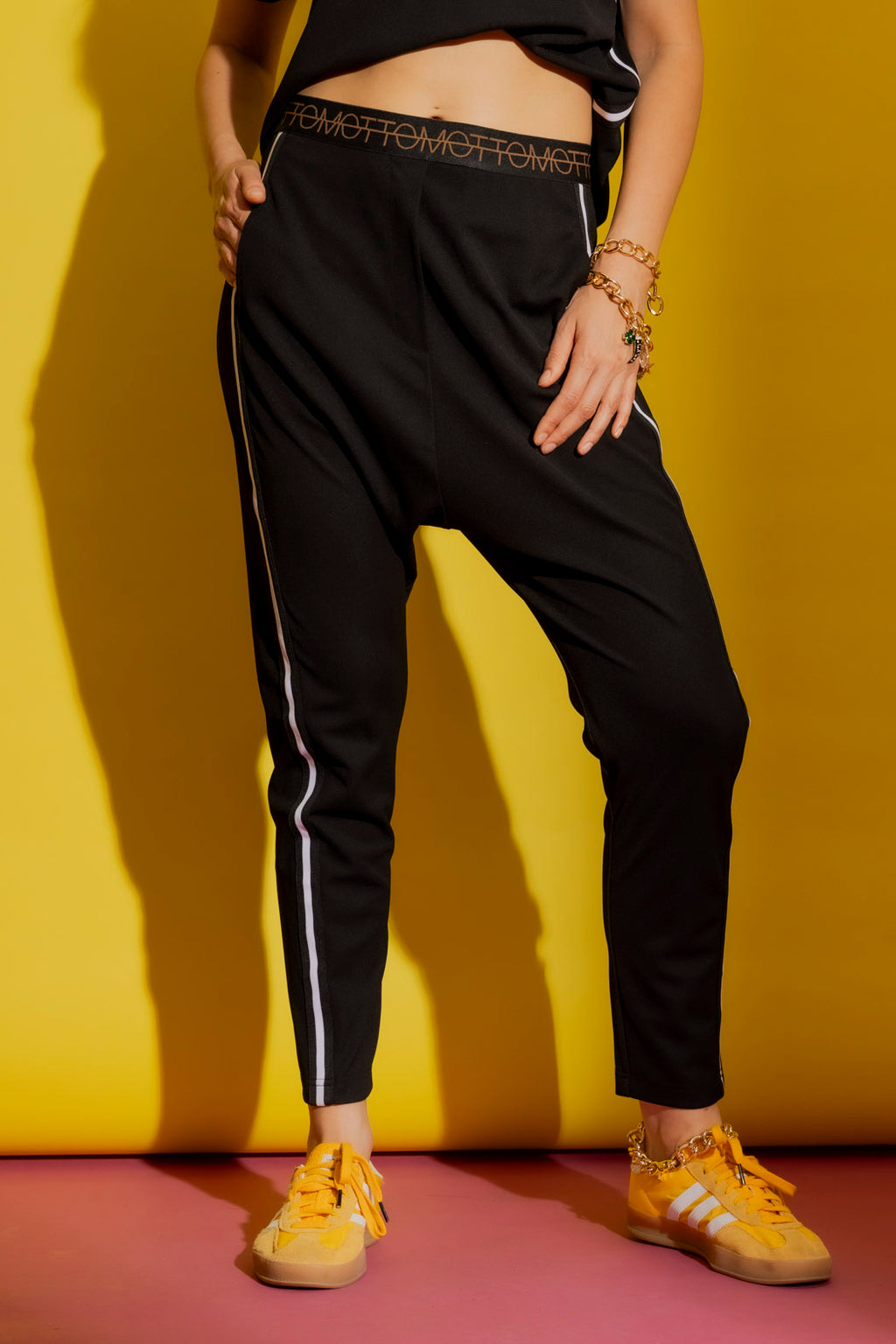 Black Side Stripe Pant