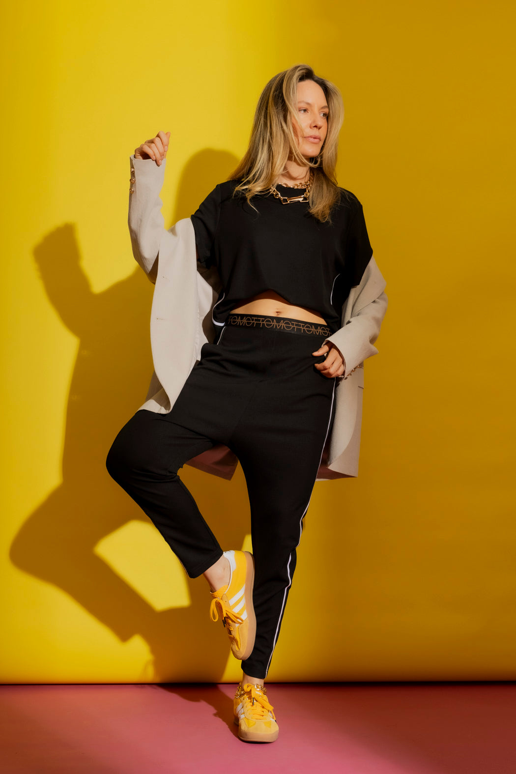 Black Side Stripe Tee