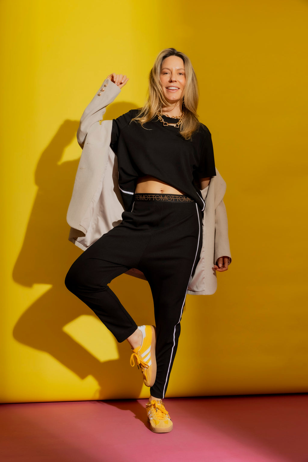 Black Side Stripe Pant