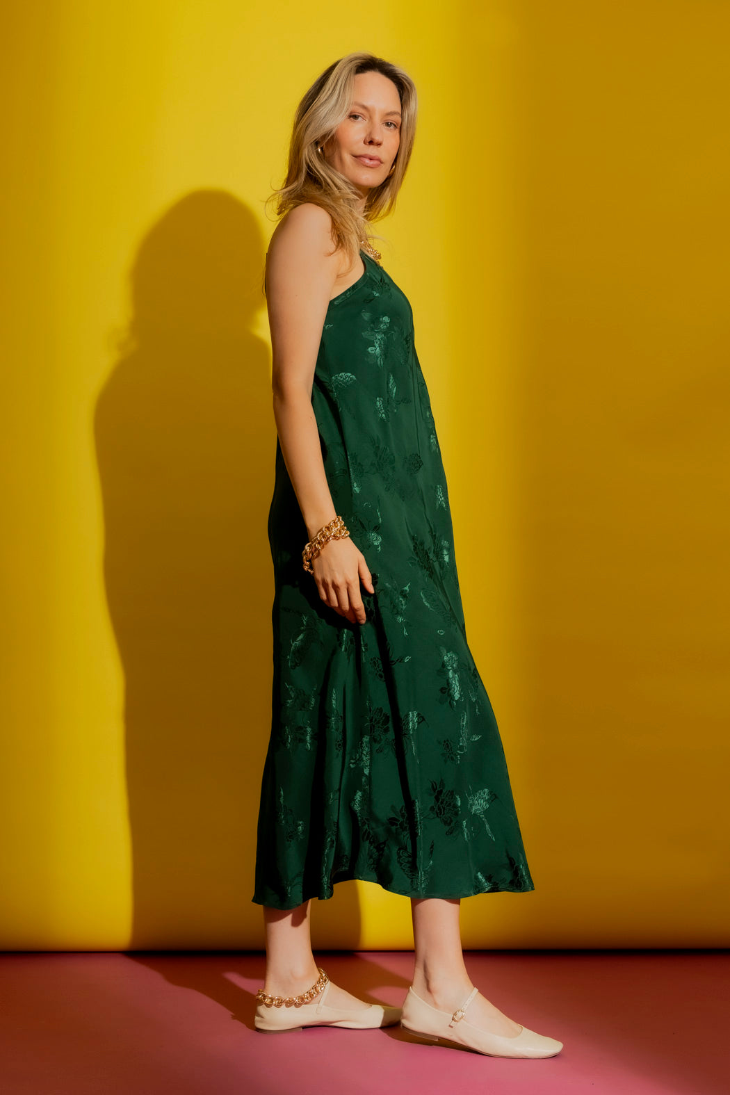 Green Bias Dress