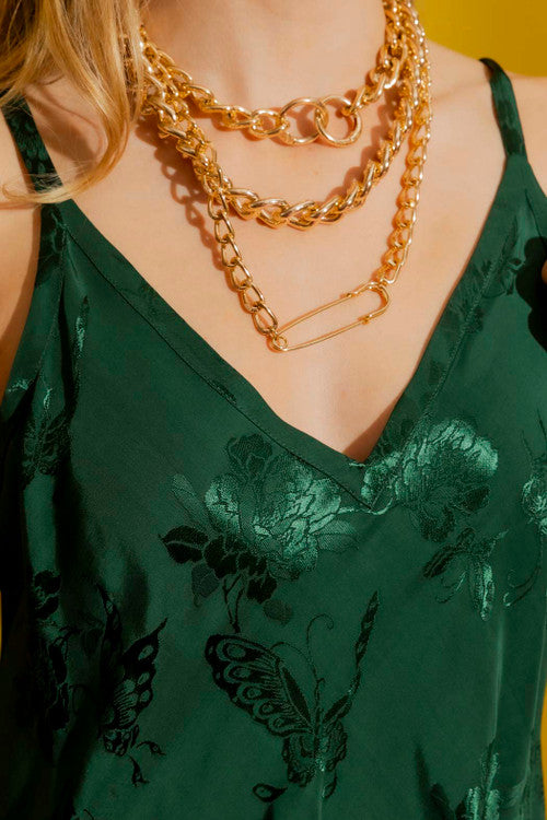 Green Dress And Jacket Set