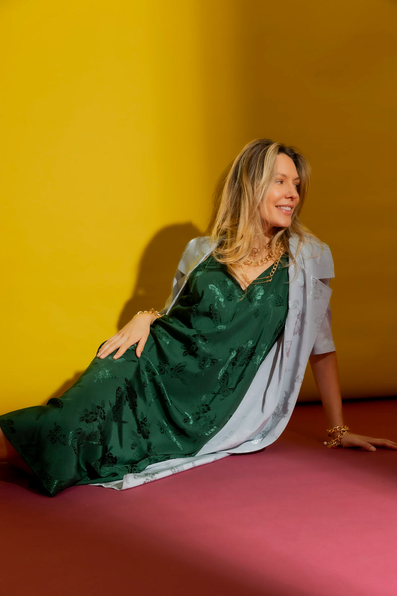 Green Bias Dress
