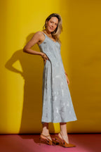 Pale Blue Bias Dress Pale Blue