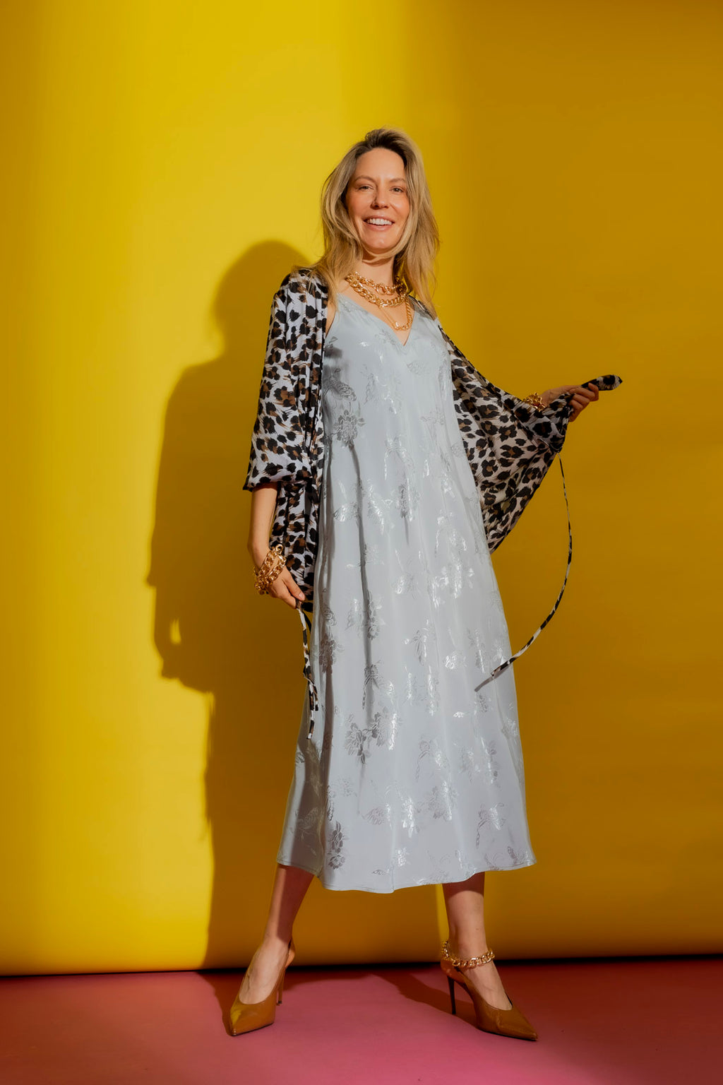 Pale Blue Bias Dress Pale Blue