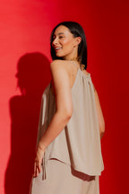 Stone Drawstring Cami