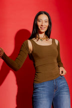 Cocoa Tencel Shrug