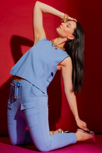 Cornflower Cutout Top