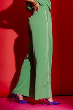Green Piped Culottes
