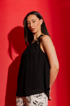 Black Drawstring Cami