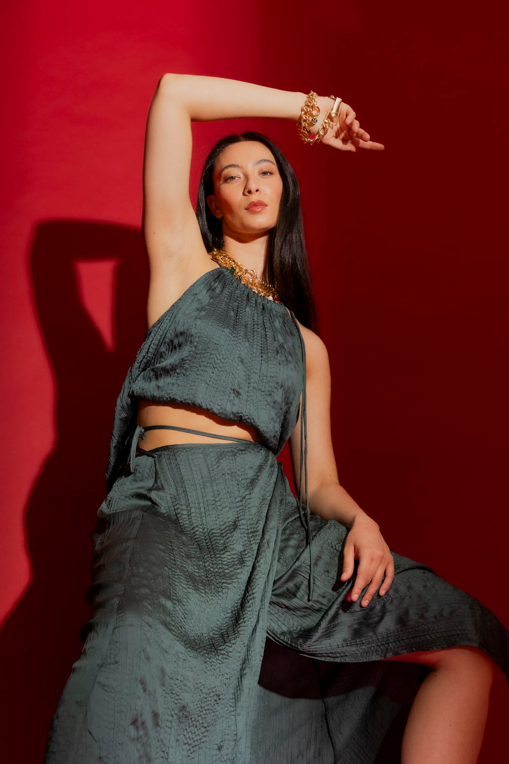 Forest Drawstring Cami