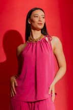 Pink Drawstring Cami