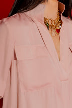 Dusty Pink Cargo Blogger Shirt Dusty Pink