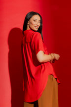 Red Cargo Blogger Shirt