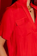 Red Cargo Blogger Shirt