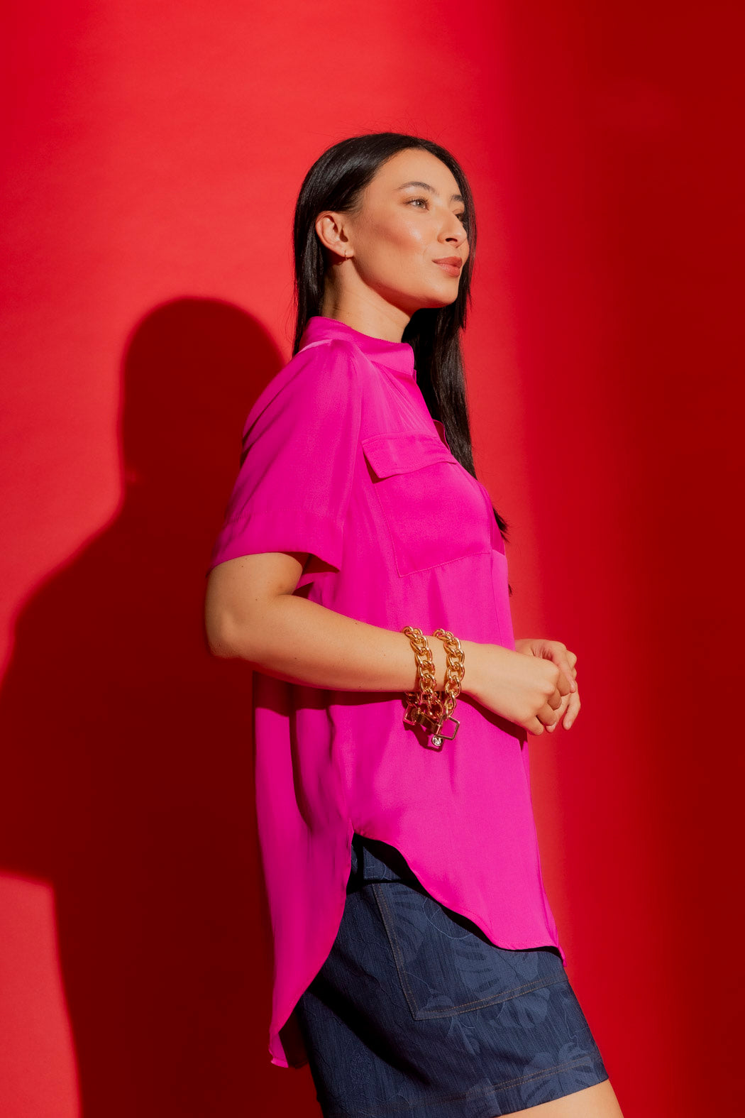 Pink Cargo Blogger Shirt