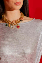 Silver Sparkle Harlow Dress