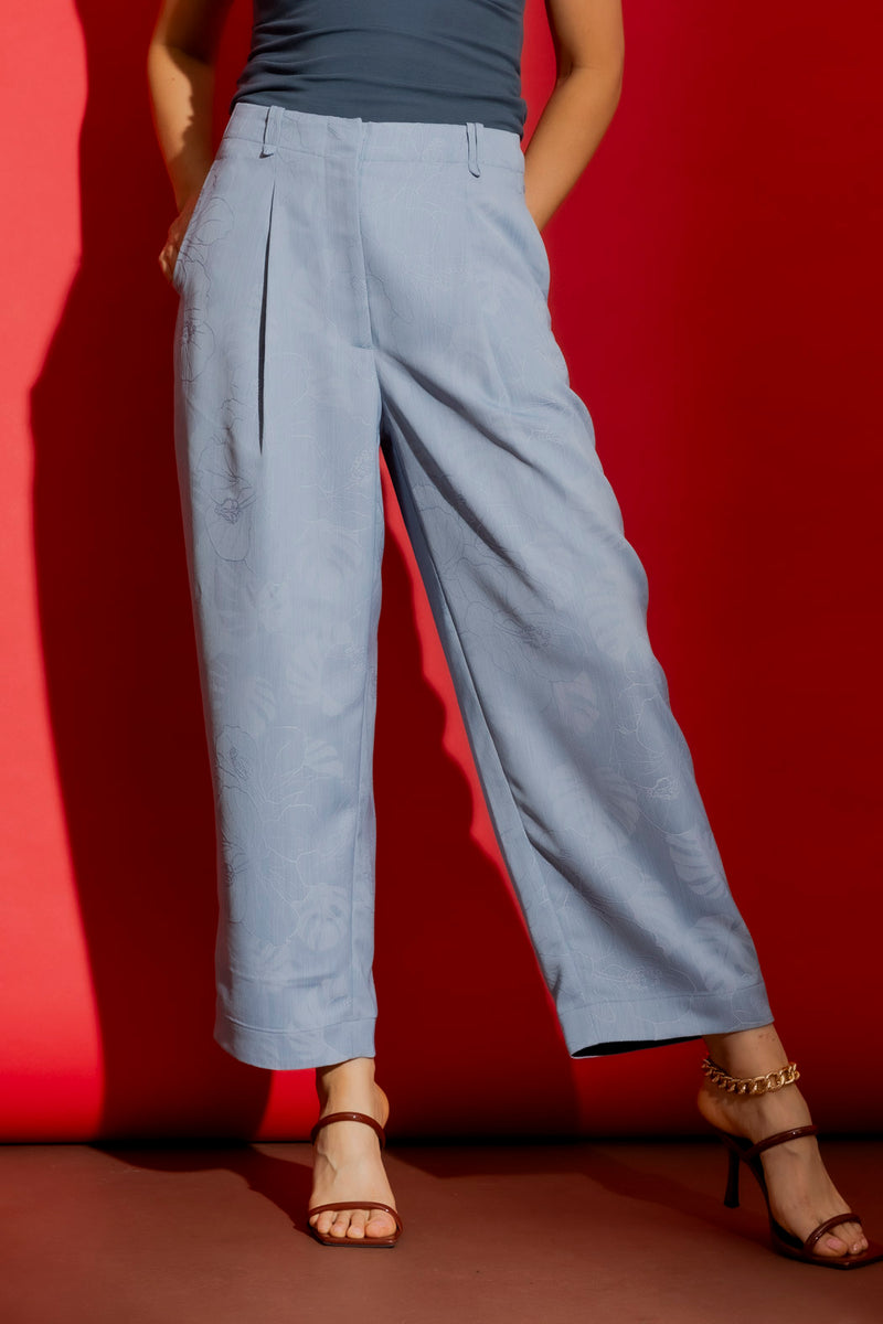 Light Blue Barrel Pant Light Blue