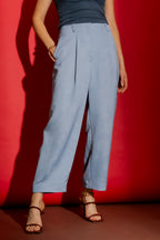 Light Blue Barrel Pant Light Blue