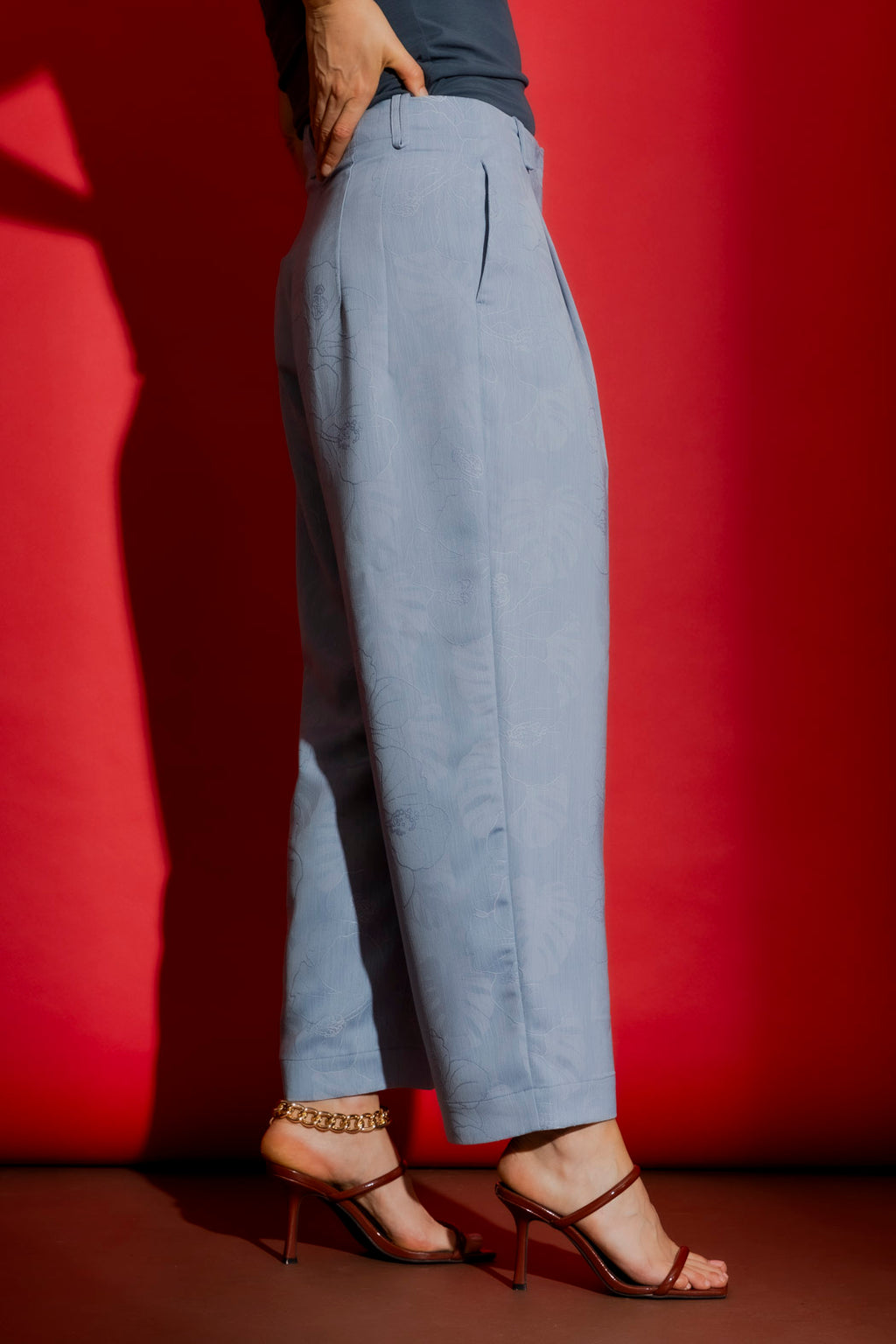 Light Blue Barrel Pant Light Blue