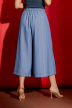 Chambray Self Stripe Culotte