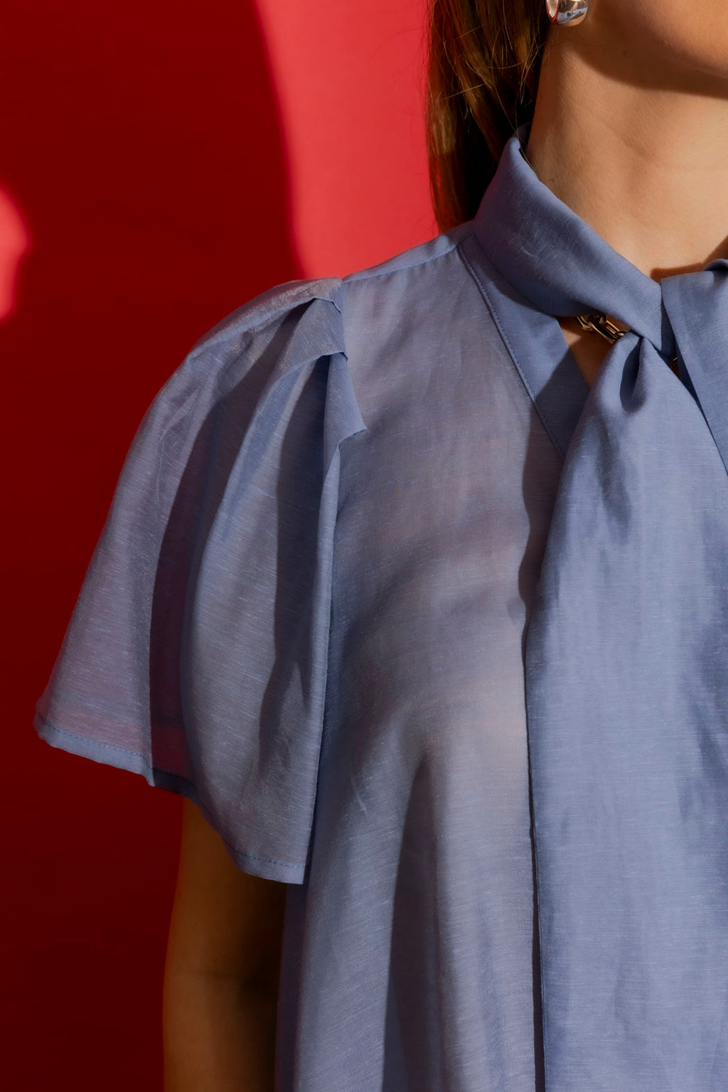 Denim Tencel/Linen Addy Blouse