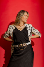 Pewter Double Chain Belt Pewter S/M