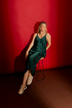 Forest Embossed Bias Skirt