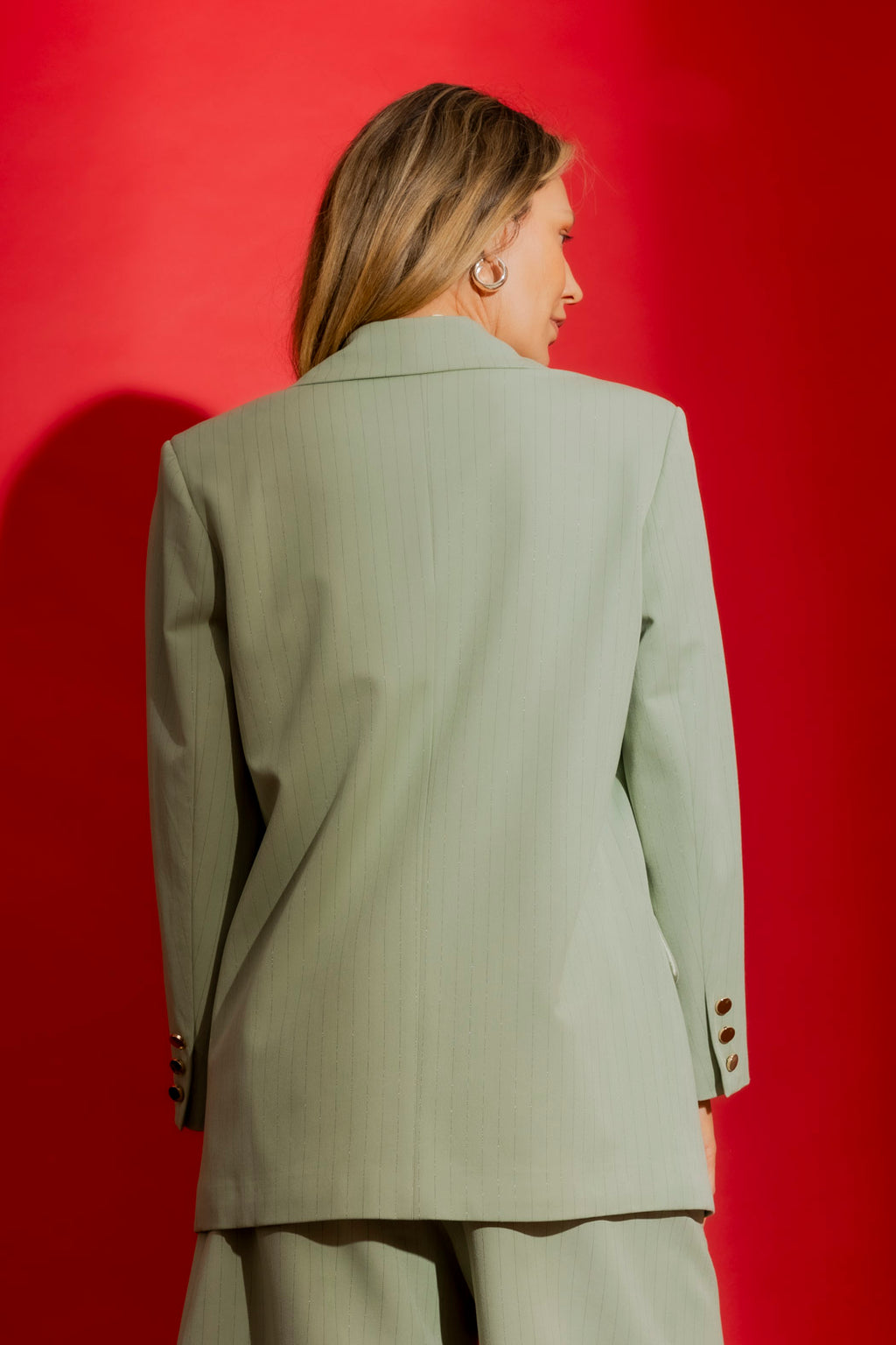 Mint Green Grandpa Blazer